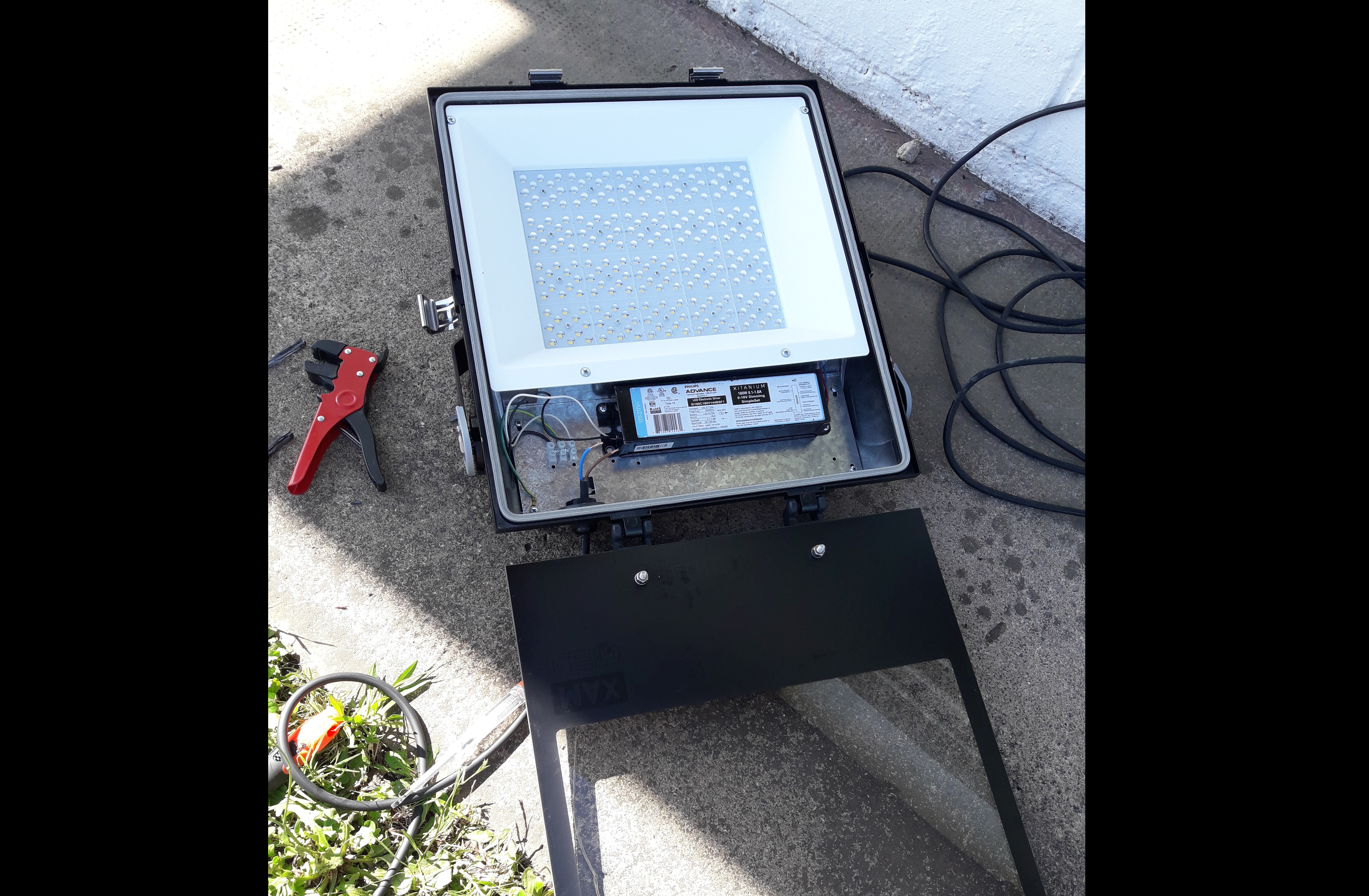 Cableado reflector led 200w